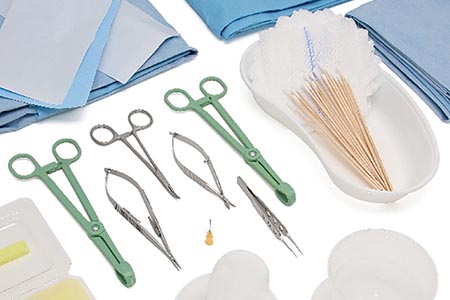 Surgitrac instruments: custom-made procedure packs