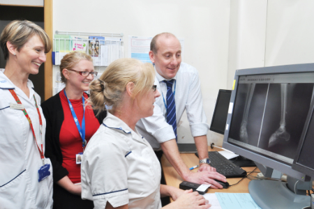 hospital fracture poole clinic virtual goes patients fewer benefit shorter visits waiting times