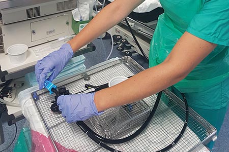 Reducing risk of endoscope damage