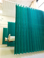 Disposable curtains to reduce infection