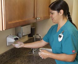 Driving improvement in hand hygiene