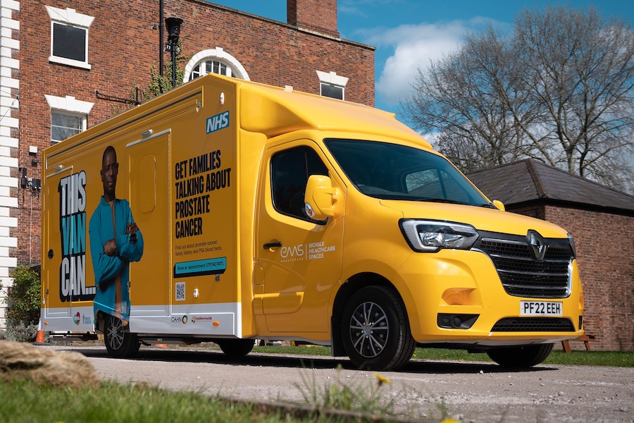 EMS Healthcare provides mobile clinic for new NHS prostate cancer campaign 