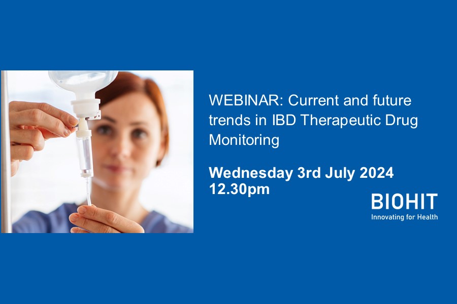 FREE webinar to explore current and future trends in TDM for IBD management