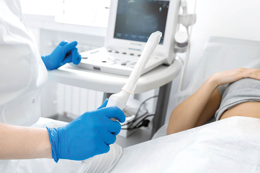 Disinfection of transvaginal ultrasound probes